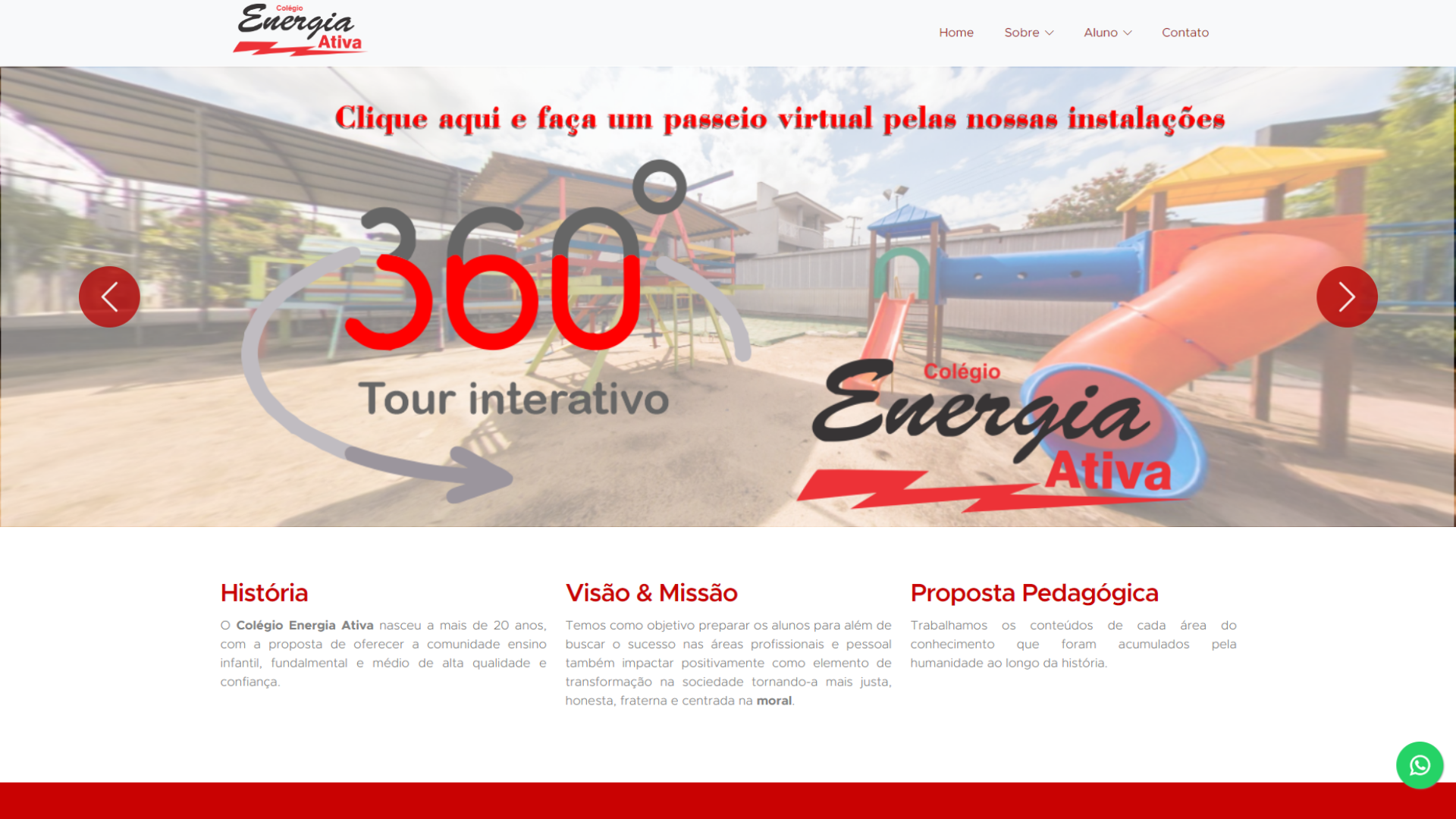 Site Colégio Energia Ativa